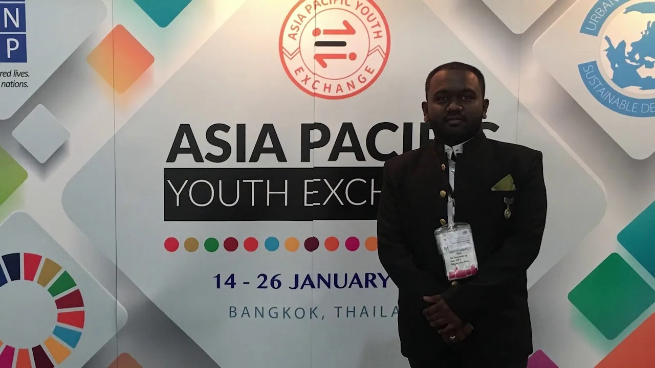 At the Asia Pacific Youth Exchange in Bangkok